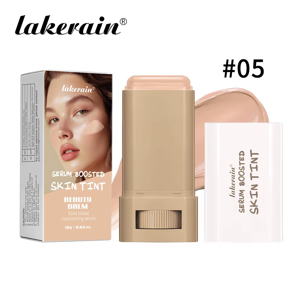 Stick Foundation Balm Serum Boosted Skin Tint Foundation Stick Smooth Plumper Hight Coverage Travel Bronze Foundation Stick Make